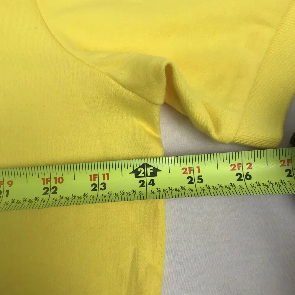 vintage 90s RALPH LAUREN MENS POLO‎ SHIRT SIZE L LARGE YELLOW SHORT SLEEVE